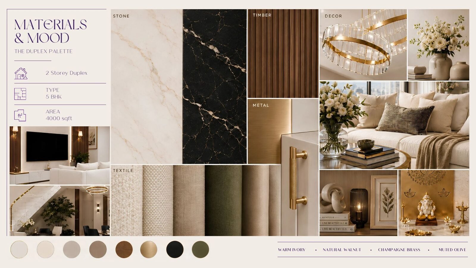 Duplex - materials & mood board