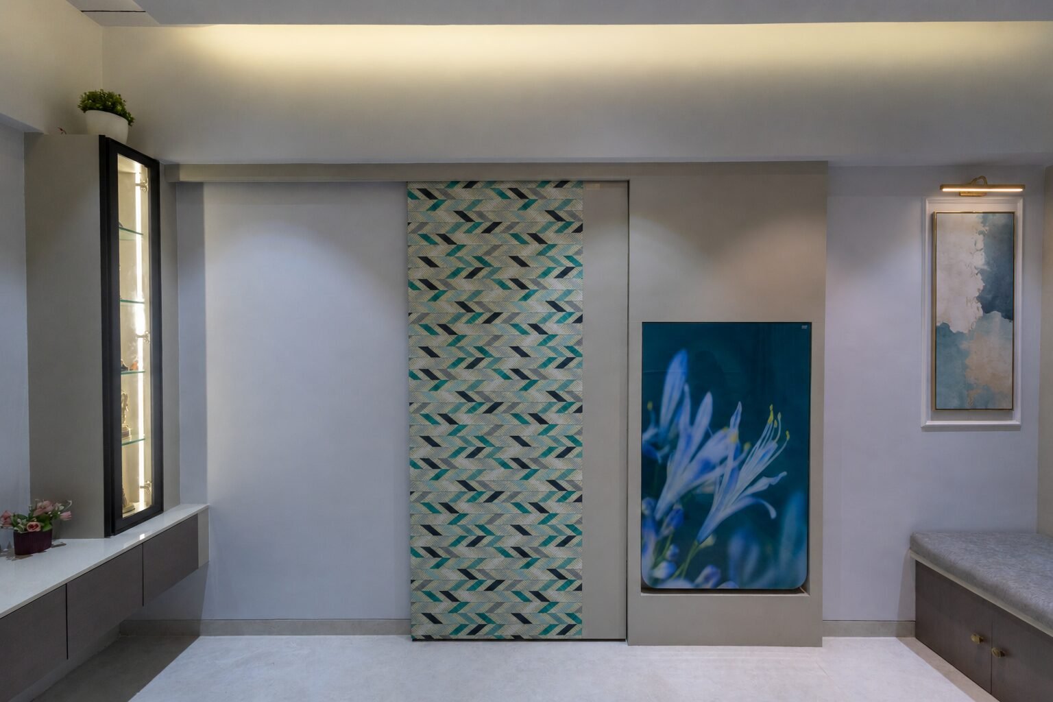 Past project - living room sliding door detail